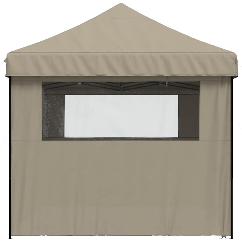 Carpa plegable para fiestas con 4 paredes laterales, ventanas transparentes y 2 entradas, tela Oxford con revestimiento de PVC, estructura de acero pulverizado