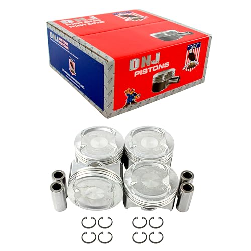DNJ P228 Piston Set Standard for 2003-2011 Honda Accord CR-V Element 2.4L L4 16V DOHC 2354cc