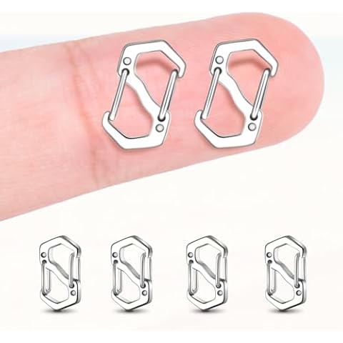 CooBigo 6Pack Extra Small Carabiner Clips Cover
