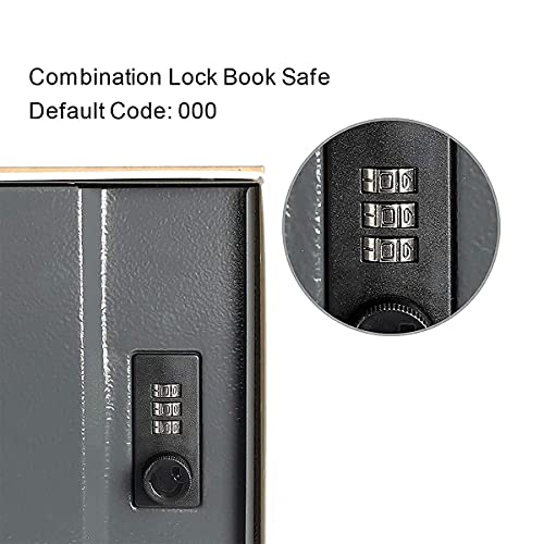 Jssmst Diversion Book Safe With Combination Lock, Secrect Hidden Safe Lock Box For Home Office Code Lock Money Box High Capacity, 9.5 X 6.2 X 2.2 Inch, Sm-Bs019 Berlin Bundle With Rome #TOP2