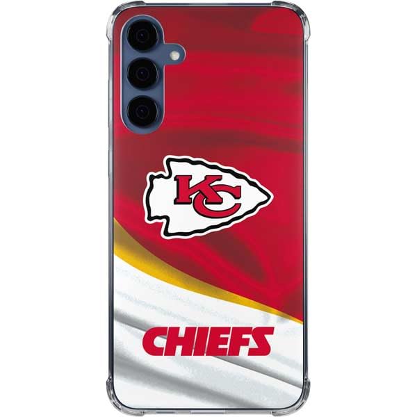 Skinit Clear Phone Case Compatible with Galaxy A35 5G - Officially Licensed NFL Kansas City Chiefs Design
