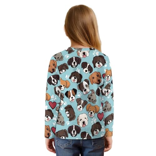 Upetstory Girls Long Sleeve Shirt Tie Front Knot Tops Size 5-12 Years Old2