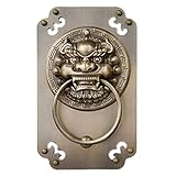 ★ [sorgfältig gefertigt]: Der Türklopfer mit exquisiten geprägten Mustern ist handgefertigt von qualifizierten Handwerkern, schönen und praktischen, exquisiten Handwerkskunst, Retro- Erscheinungsbild, fein Textur, Wohlstand und Augefühl, und der Gesamtstil ist elegant und luxuriös.