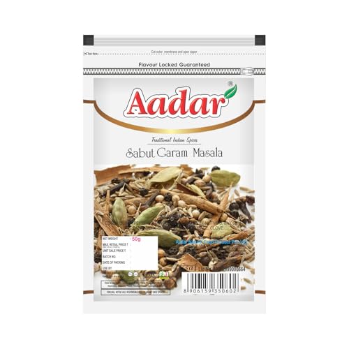 Image of Aadar Combo Sabut Garam Masala 50g + Shahi Garam Masala Powder 50g - for Rich flavour Chiken & Mutton Curry | Khada Masala (Sabut)