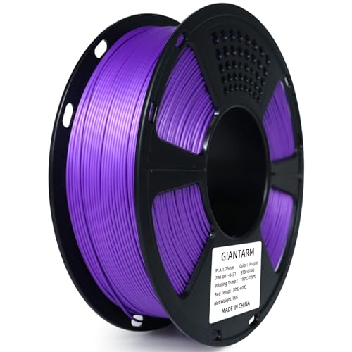 Image of GIANTARM 3D Printer Filament, Purple Pla Filament, 1Kg(2.2lbs) Spool, 1.75mm Dimension Accuracy + /- 0.03mm, 3D Printing Filament