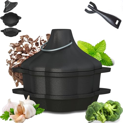Cast Iron Garlic Roaster & Steamer Pot