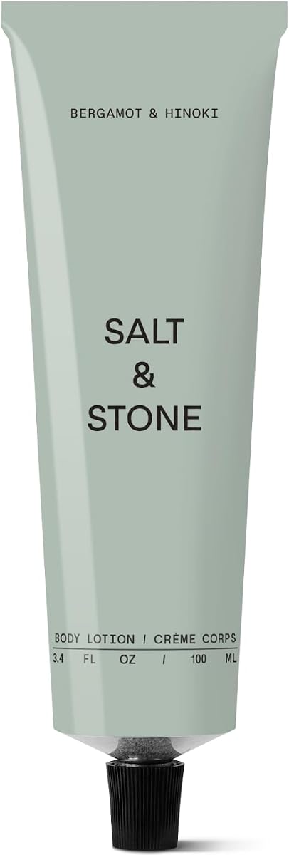 Salt & Stone Body Lotion Women & Men, Vegan, Bergamot & Hinoki 3.4 fl oz | Hydrating, Nourishing & Skin Softening Moisturizer, Restores Dry Skin, Fast-Absorbing, Free of Parabens & Phthalates