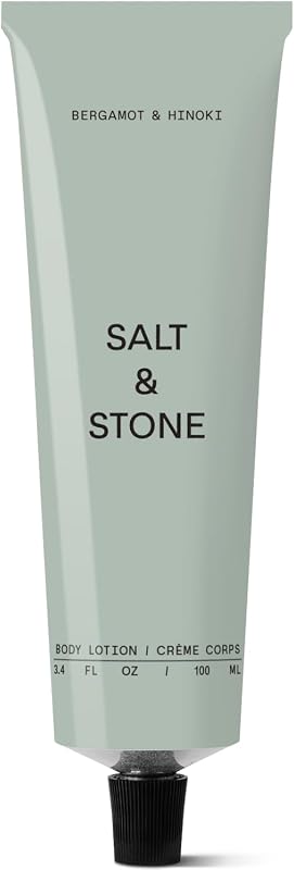 Salt & Stone Body Lotion Women & Men, Vegan, Bergamot & Hinoki 3.4 fl oz | Hydrating, Nourishing & Skin Softening Moisturizer, Restores Dry Skin, Fast-Absorbing, Free of Parabens & Phthalates