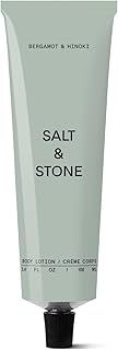 Salt & Stone Body Lotion for Women & Men | Hydrates, Nourishes & Softens Skin | Restores Dry Skin | Fast-Absorbing | Cruelty-Free & Vegan (100 ml) (Bergamot & Hinoki)