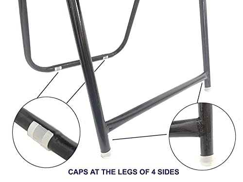 Image of Industries Seating Furniture Folding Iron Chair with Strong Square Handle+Free 6mm pad for Laptop and Reading - Multicolour (SDLM-07)