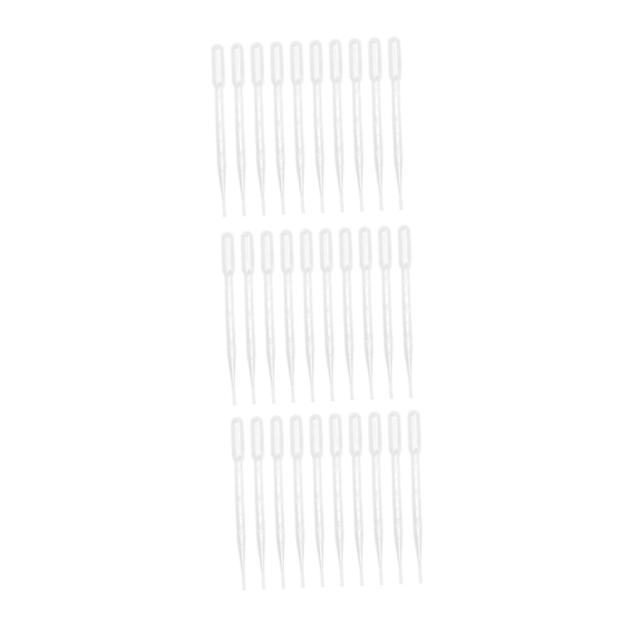 ULTECHNOVO 300pcs Disposable Plastic Pipettes Set Graduated Dropper for Makeup and Laboratory Use Easy Liquid Transfer and Measurement Design for Accurate Mixing