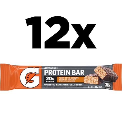Gatorade Whey Protein Recover Bars, Peanut Butter Chocolate, 2.8 ounce bars (Pack of 12) - image 2