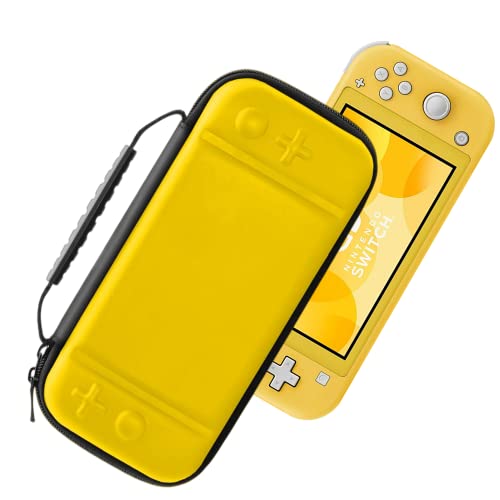 Funda para Nintendo Switch Lite, Estuche para Nintendo Switch Lite, Funda de Transporte Compatible con Nintendo Switch Lite con 8 Cartuchos de Juegos y Otros Accesorios - Amarillo Cover