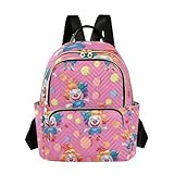 ALAZA Women Mini Backpack Purse Bag Lightweight Casual Daily Travel Backpack Cute Clown Back Pack Fashion Multipurpose Shoulder Bag