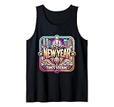 Happy New Year Times Square 2025 Nouvel An Souvenir NY Débardeur