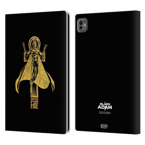 Étui portefeuille cuir Black Adam Doctor Fate compatible Apple iPad Pro 11 M4 M5 housse tablette