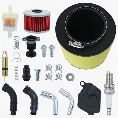Image of 16100-HM5-671 Carburetor Replaces For Honda 16100-HC4-013 Compatible For Model TRX300 FOURTRAX TRX300FW 1988-2000 with Air Cleaner Oil Filter Repair Kit