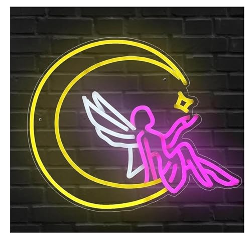 Enseigne néon Moon Fairy à intensité variable pour éclairage sur mesure