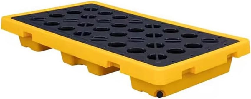 Oil Spill Containment Pallet Tray - Industrial Modular Spill Platform, Heavy-Duty Plastic Spill Containment, Anti-Leak Spill Tray, 17 (127 x 67 x 17cm)