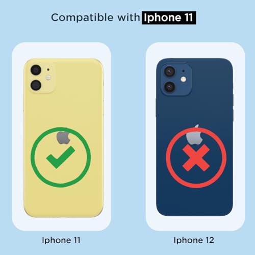 Image of Amazon Basics Back Cover for iPhone 11 Mag-Safe Shockproof PC + TPU Protective Case Magnetic Support Bumper Case (Transparent Mag-Safe)