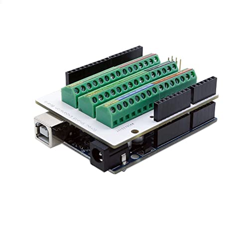 Treadax Placa de módulo de ruptura de bloque de terminales de tornillo para Arduino UNO R3 Cover