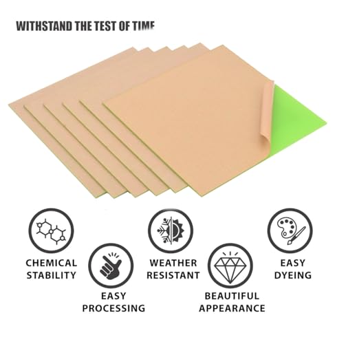 Image of 6 PCS Apple Green Cast Acrylic Sheet 1 /8 Thick 8 x 8 Inch, Opaque Acrylic Sheets for Laser Engraving and Cutting Signs, Light Box, UV Printting, DIY Projects.