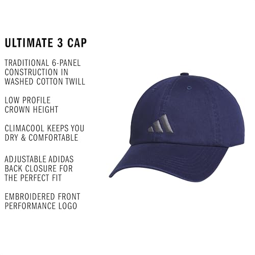 Image of adidas Men's Ultimate Baseball Cap - Athletic Relaxed Cotton Strapback Hat