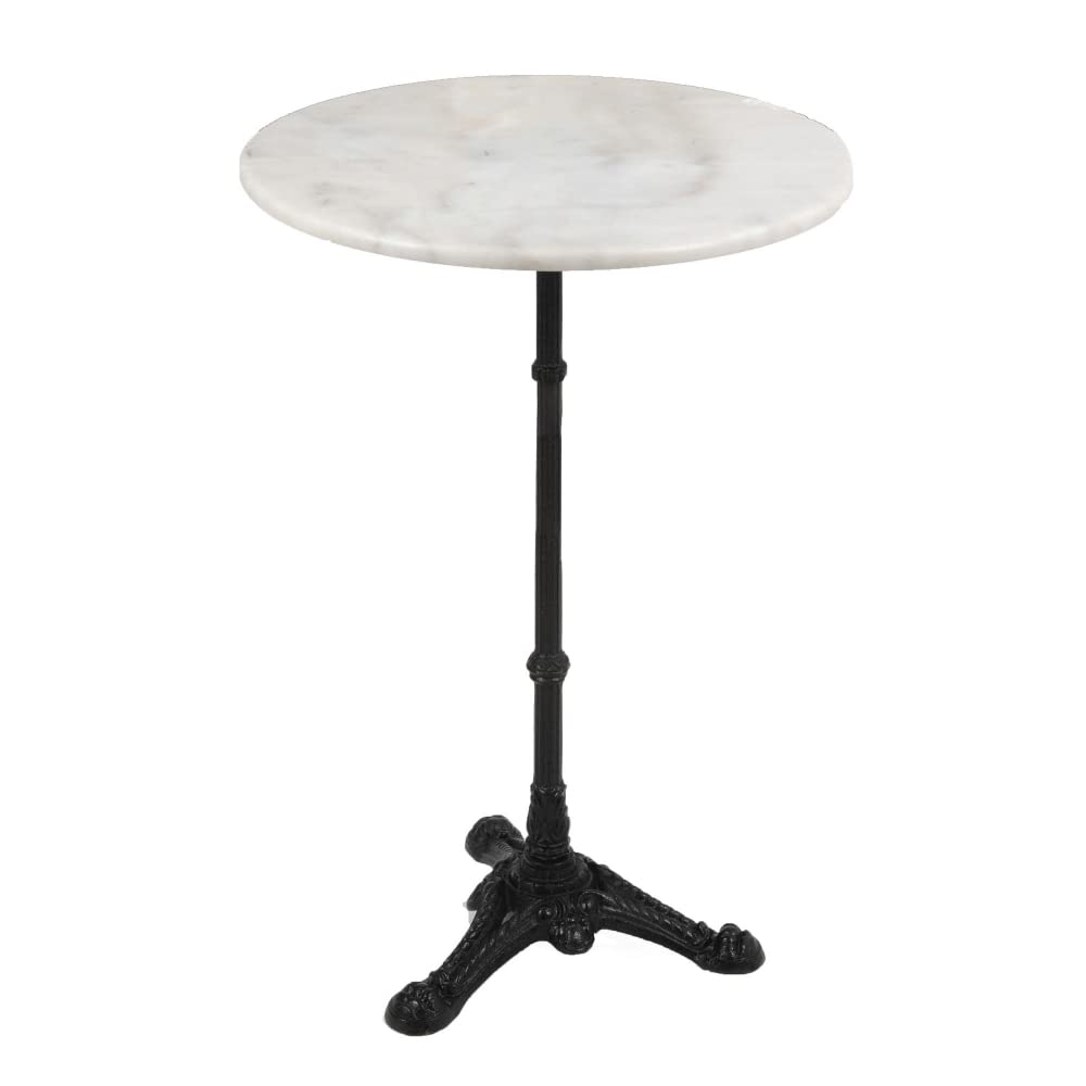 Amadeus Table guéridon 108,5 cm Blanc en marbre, Standard