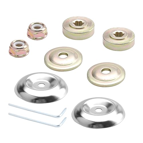 10 Morceaux Kit Ecrou Tete Debroussailleuse Universelle Kit Fixation écrou Lame Boîte, kit ecrou Tete debroussailleuse Universelle Pour Tondeuse à Gazon...