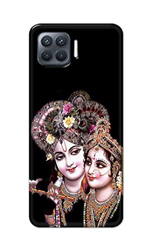 Image of PRINTFIDAA� Printed Hard Back Cover Case for Oppo F17 Pro | Oppo A93 4G | Oppo Reno4 F | Oppo Reno 4 F Back Cover (Radha Krishna) -2808