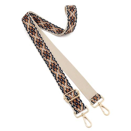 Image of ZOOEASS Wide Shoulder Strap Adjustable Replacement Belt Guitar Style Crossbody Bag Handbag Strap Multicolor Canvas Straps(Wide:1.5in)(Color8)