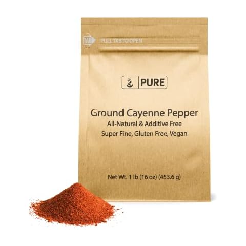 Pure Original Ingredients Ground Cayenne Pepper (1 lb), Spicy Flavor, Sauces, Dry Rubs, Used in Hot Sauces Cover