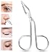 Koicaxy Tweezers for Eyebrows, Scissors Tweezers for Nose Hair, Stainless Steel Scissors Shaped with Slant Tip Straight Tip Hair Gripping Eyebrow & Ingrown Hair Remover for Girl Women Men