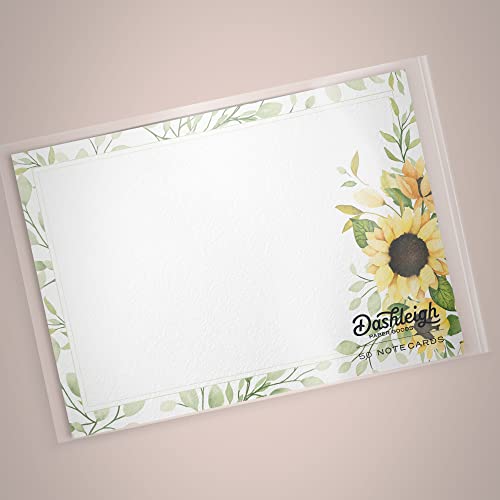 Image of Dashleigh Sunflower Notecards, Set of 48, 4x6 inches (Pack of 2)