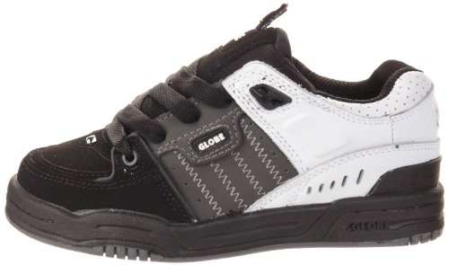 Image of Globe Mens Fusion Skate Shoes, Black /White /Charcoal, 6 M US Big Kid