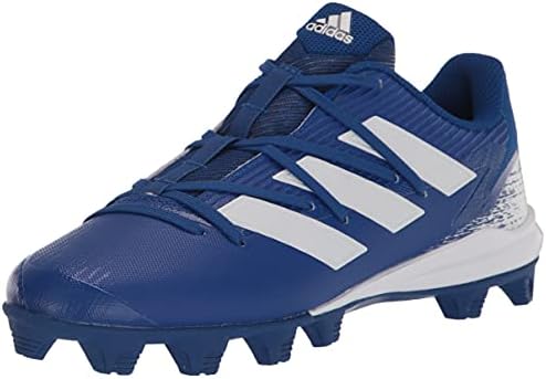 adidas Men's Afterburner 8 MD Baseball Shoe, Team Royal Blue/White/White, 13