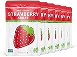 Picture of Nature’s Turn Freeze-Dried Strawberry Crisps – Healthy, Gluten-Free, Crispy & Delicious, Plant-Based Snack, Ideal for Cereal, Smoothies, School Lunches, & On-the-Go, Bags of 6 (1.2 oz Each)