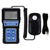 PAR Meter Quantum Par Meter for Led Grow Lights PPFD Tester with Data Logging and Calibration 400-700nm Light Range PPFD Meter for LED Grow Light to Measure Light Intensity in Grow Room Greenhouse