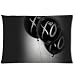 The Weeknd Xo Black Custom Pillow Case Covers 20X30(One Side) With Ox On The Balloons Pillowcase