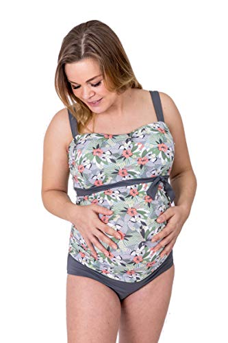 Petit Amour Umstands-Tankini Set Alena ❤️ Cup E/F/G grau blau ☀️ (XL (Cup E/F/G), Tukan) Cover