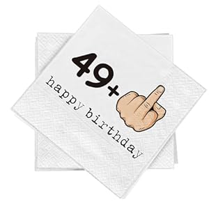 WenmthG TO-50 Lustige Geburtstag Servietten