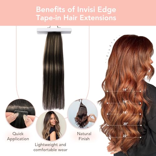 Image of Sindra Invisi Edge Tape in Extensions Human Hair