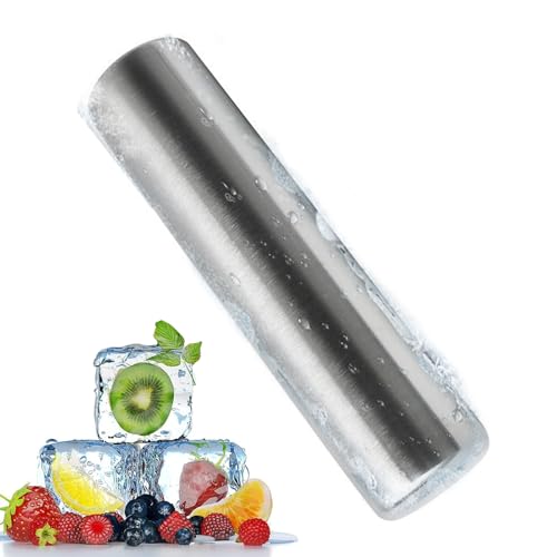 Cubitos De Hielo Metálico - Paquetes De Hielo Cilindros De Acero Inoxidable | Enfriadores Portátiles Con Diseño Rápido De Congelación | Congelador De Metal Reutilizable Para Cóctel De Cerveza