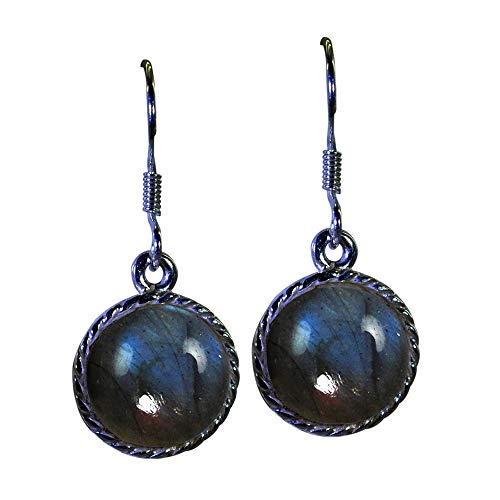 Labradorite naturelle bague argent 925 anti-ternissement confort unisexe