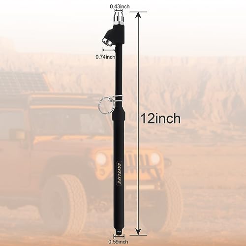 SAFELIFE Tire Pressure Gauge Heavy Duty Air Pressure Tire Gauge, Straight-on Foot Dual Head Chucks, Frosted Black, 10-150PSI 100-1000KPa for Semi Truck Car RV Van (1)