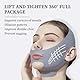 MKVZIYE V-förmige Gesichtsmaske, wiederverwendbare V-förmige Maske, Lifting-Maske zum Entfernen von Doppelkinn, atmungsaktive V-förmige Gesichtsbandage für Doppelkinn und schlaffe Gesichtshaut