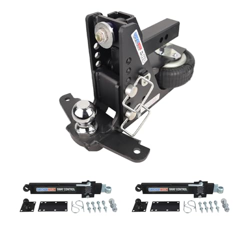 Shocker HD Max Air Drop Hitch & Sway Control Towing Kit, Fits 2" Hitch Has 2-5/16"Ball