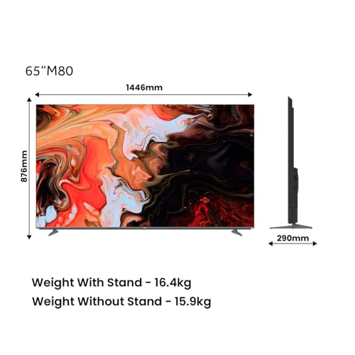 Image of Haier 164 cm (65) New M80F Series 4K Ultra HD Smart Mini LED Google TV H65M80FUX (2025 Model)