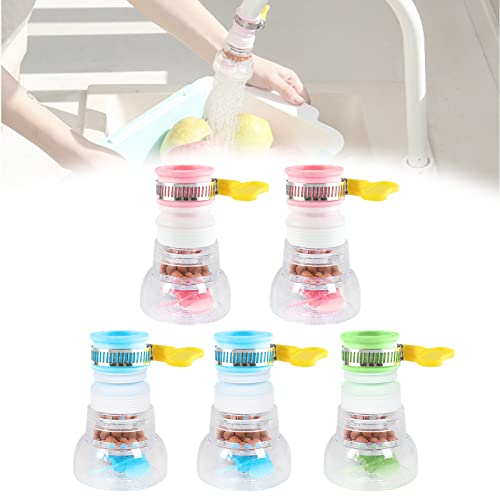 Consejos para Comprar Grifos de ducha disponible en línea para comprar. 45 5 Piezas Filtro de Agua de Boquilla de Grifo Giratorio de 360 °, Rociador de Filtro, Dispositivo de Ahorro de Agua, Boca de Silicona Interfaz Universal, Accesorios de Grifo de...