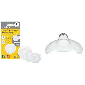 Medela Breastfeeding Bundle with 24mm Nipple Shields 2 Count and Single 24mm Nipple Shield for Latching Difficulties